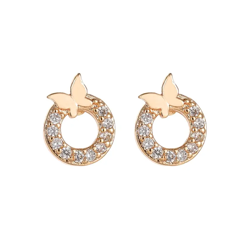 ♥✅COD✨Titanium Set Perhiasan Anak Perempuan Satu Set Gelang Kalung Cewek Anting Dan Cincin D446 3