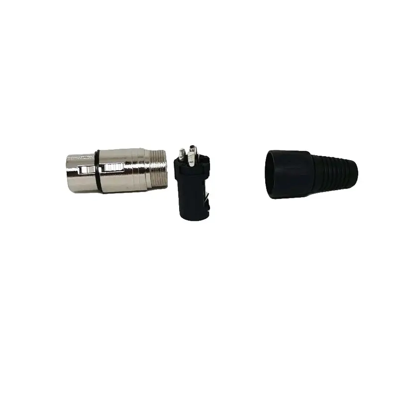 Kabel Mixer Ke Power Amplifier(1Pasang)/kabel xlr canon Female 3pin to RCA canare hitam 1meter 2meter 3meter 5meter Accessories 4