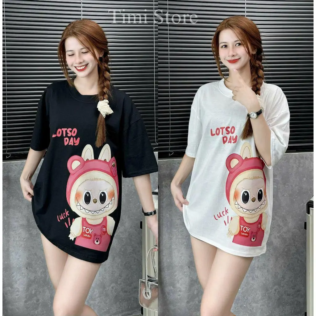 2025 Summer New Printed Retro Cartoon Short sleeved Women's T-shirts Street Casual Fashion Top