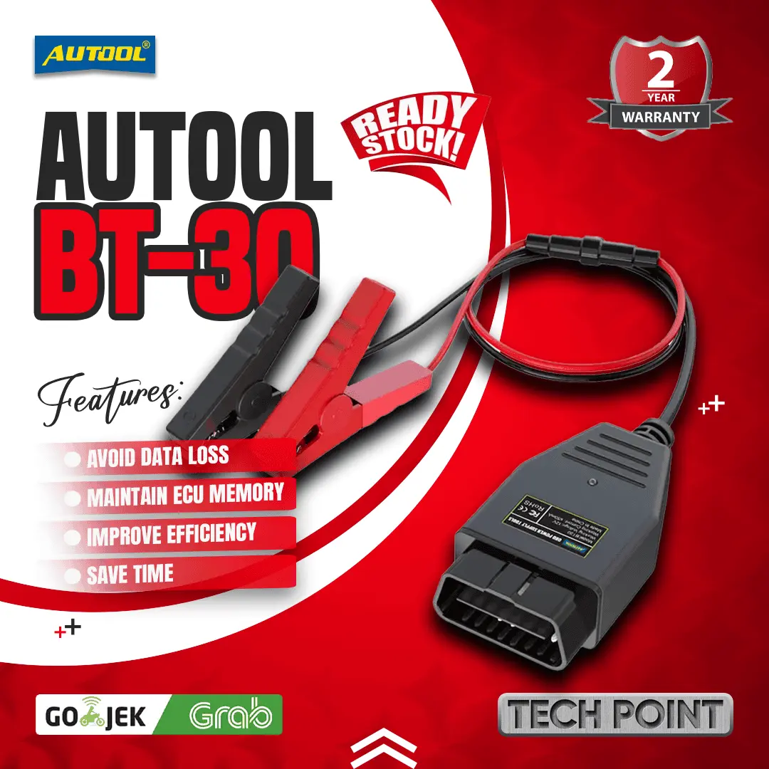 Autool BT-30 ECU Saver Alat Penyimpan Memori OBD2 Power Supply Darurat