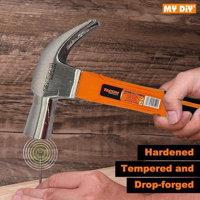 Product Introduction of Heavy Duty TACOMA British Quality Magnetic Claw Hammer 27mm TBR Anti Slip Handle Tukul Besi 4