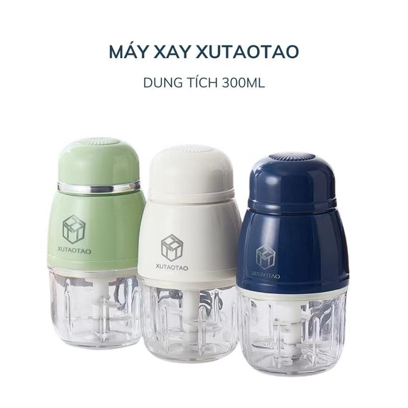 Máy Xay Ăn Dặm 6 Lưỡi Cối Thủy Tinh XuTaoTao Đa Năng Cầm Tay Dung Tích 300ml,…