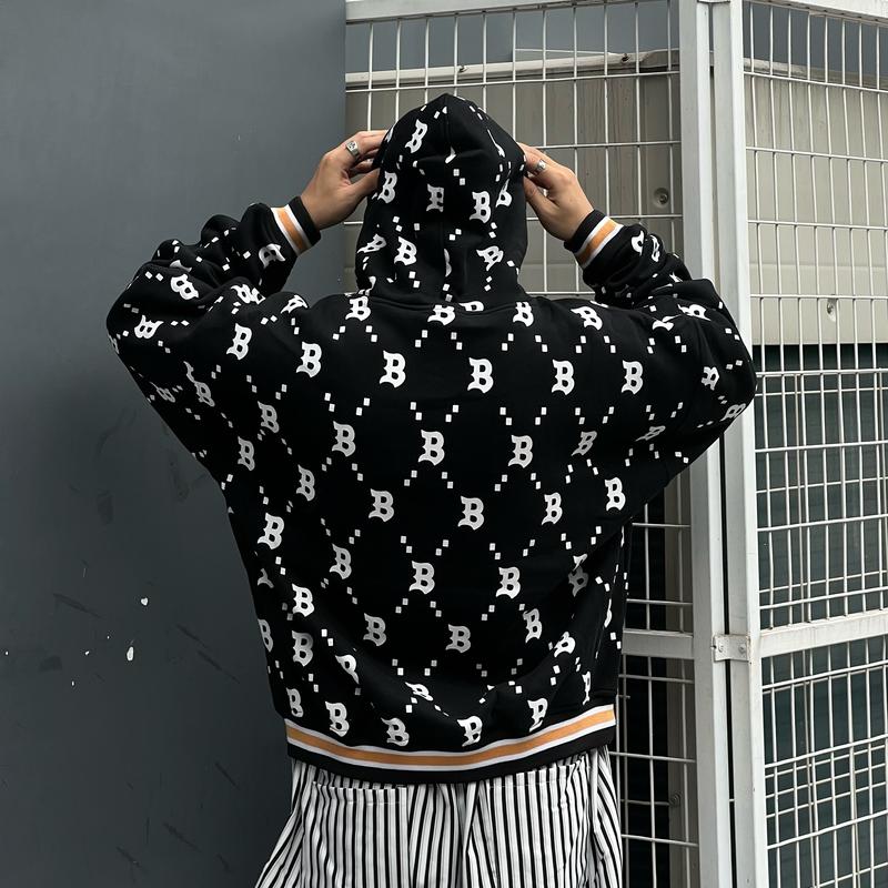 Áo Hoodie Boxy THE BAD GOD STRIPED - Menswear A00018 Tay Dài Lót Bông Có Túi 8