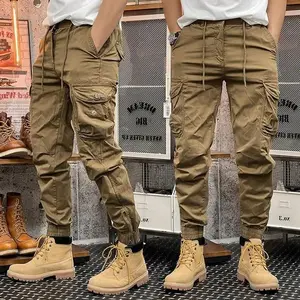 GZ Combat Cargopants Celana Panjang Jogger Cargo Camo Mocca Unisex Bahan Cotton Twill Tebal Non Stretch dengan 6 Saku dan Resleting Adjustable untuk Aktivitas Outdoor Santai Keren