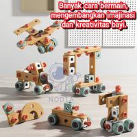Gambar Nodia Kids DIY Toolbox Insinyur Simulasi Alat Perbaikan Mainan Berpura-pura Bor Listrik Kit Alat Obeng dengan Bit Lepas Pasang dan Baterai Hemat Waktu - 86Pcs dari Nodia Toys & Games ID Kab. Tangerang 5 Tokopedia