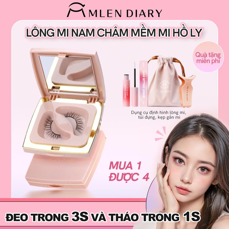 Mlen Diary - Mi giả nam châm mềm MI HỒ LY Sweet fox eyes Lông mi giả từ tính an toàn, tái sử dụng, chất lượng cao, chuyên nghiệp, dễ gắn, dễ sử dụng, tự nhiên và nhẹ nhàng