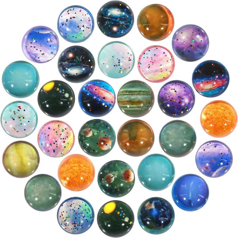 Annhao 30 PCS Bouncy Balls, Space ball party bag fillers for kids 32mm bouncy balls for kids party bags fillers bounce balls for kids party bags fillers bounce for kids bubble balls for Fun games 0