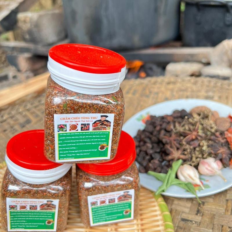 3 Lọ Chẳm Chéo Tây Bắc (Thái Sơn La) tặng 20 hạt dổi (lọ 150gram cay vừa) Tự nhiên Gia Vị Cay Không đường