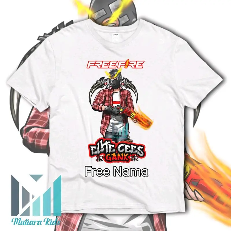 BAJU ANAK FREEFIRE CHAR ELITE SG OPM ATASAN KAOS ANAK LAKI-LAKI PEREMPUAN FREEFIRE CHAR ELITE SG OPM FASHION ANAK FREE NAMA ( BISA COD ) 2