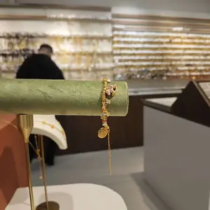 [LIVE ONLY]JY-A 1-2-47-1Z Gelang Copper Dilapisi Emas Asli  High Quality