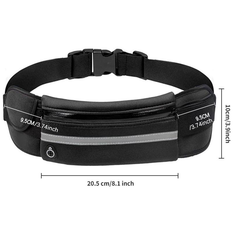 Product Introduction of Outdoor Sports Waist Bag, 1 Count Waterproof Running Storage Bag with Water Bottle Holder, Running Supplies for Men & Women 1