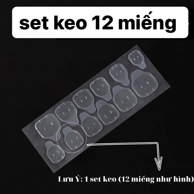 1 Miếng dán nailbox tạm thời (1 miếng/12 ngón) Nữ
