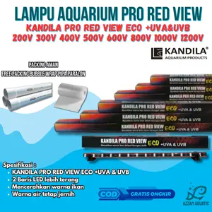 LAMPU LED KANDILA T4 PRO RED VIEW ECO + UVA UVB EKONOMIS AQUASCAPE AQUARIUM PREDATOR