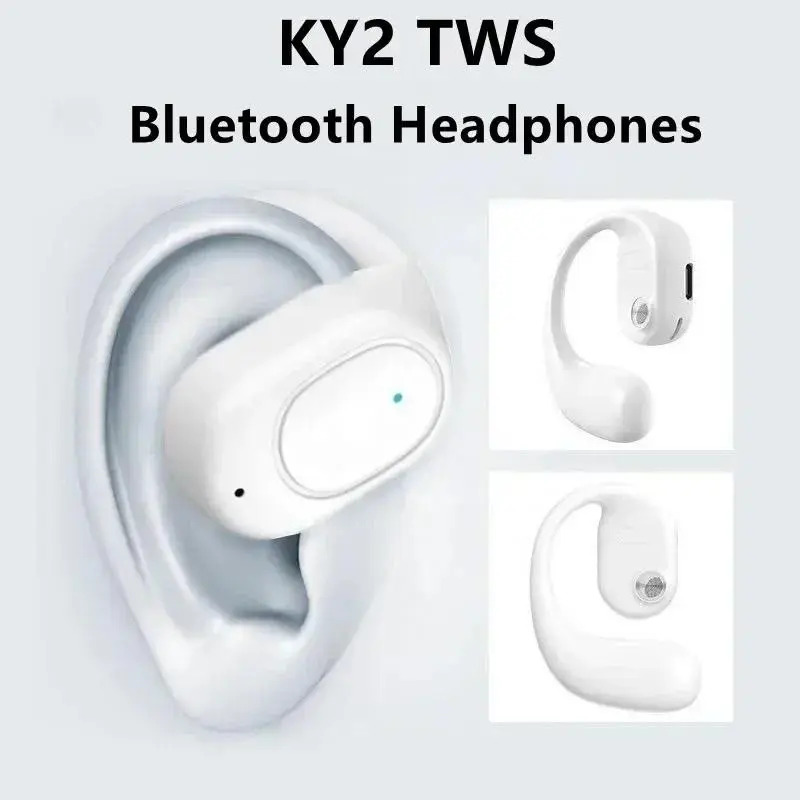 KY2 Ear Hook Wireless Earphones Air Conduction OWS Headphone HiFi Ear-Hook Music Sports Noise Cancel Headset For All Smartphones