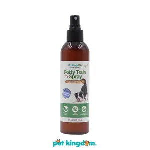 Pet Kingdom 200 ml Semprotan Anjing Potty Train Ptkd Pelatihan Toilet Hewan Peliharaan Aroma Lemon Cairan Pemancing Pup Urin