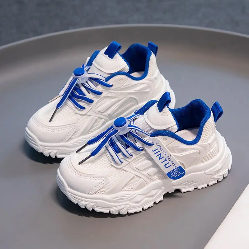 Dad Shoes Nhẹ Cho Bé Gái, Phong Cách Mới Mùa Hè Và Mùa Thu, Thời Trang Trẻ Em, Đế Mềm, Giày Trắng, Giày Thể Thao Thường Ngày Cho Bé Gái, Hợp Xu hướng, HK, 20242024 giày  kuromi  bé  gái 5