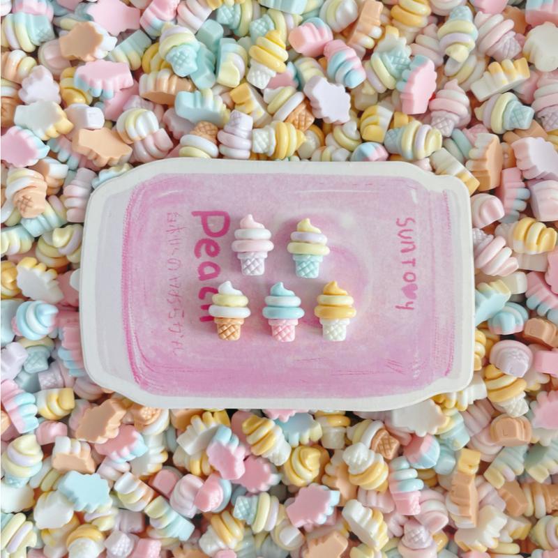 Set charm que kem dễ thương, phụ kiện handmade mini cho đồ chơi slime và móng-Charm Lumi 1