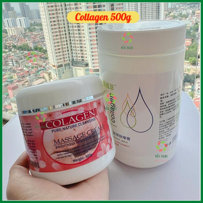 Kem massage collagen chuyên dụng cho spa hũ 500g và 1000g 6