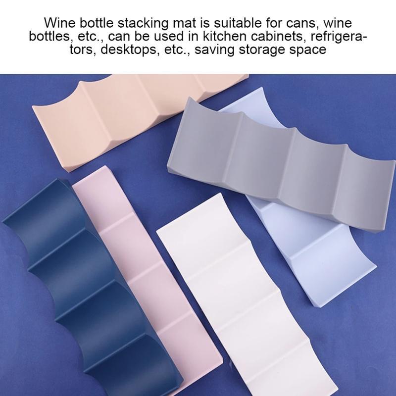 Product Introduction of 1Pc Wine Rack Stackable Bottle Holder Can Beer Wine Holder Can Beer Wine Bottle Holder Refrigerators Tabletop Pantry Cabinet 38