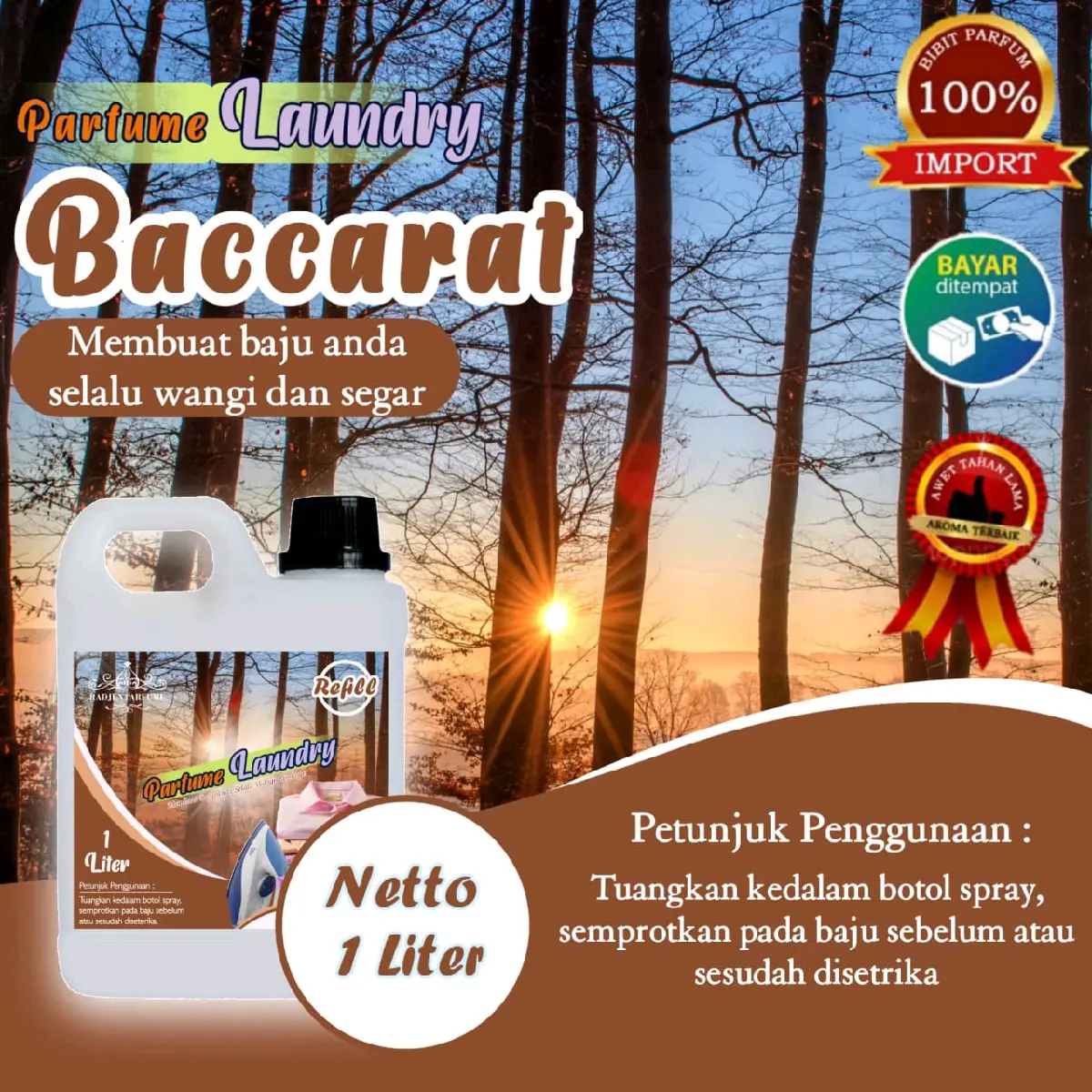 parfum laundry aroma bacarrat (1liter)