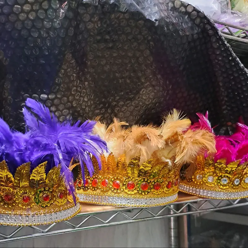 mahkota bulu asesoris bulu mahkota ikat kepala hairdo bulu asesoris adat kalimantan 0