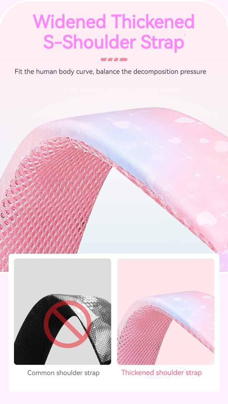 Product Introduction of NEW Side Door Rainbow School Bag For kids Girl Waterproof Girls Backpacks Large Capacity Prim 33