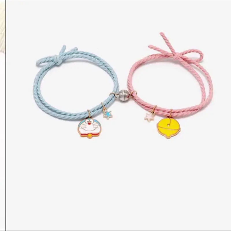Gelang Couple magnetic Ikon cartoon Karakter Tali Simpul Murah 7