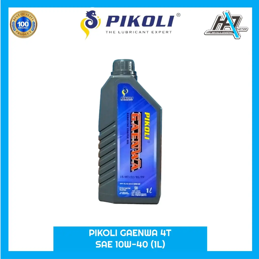 Oli mesin Pikoli Gaenwa 10W-40 4T Synthetic Blend (1L)