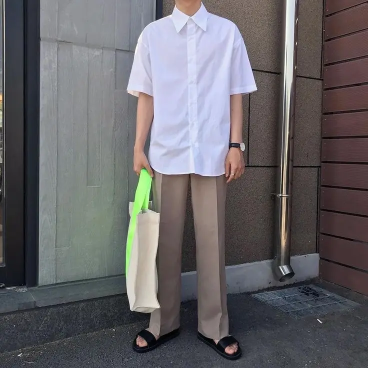 Áo sơ mi học sinh nam, nữ Cotton cộc tay 3
