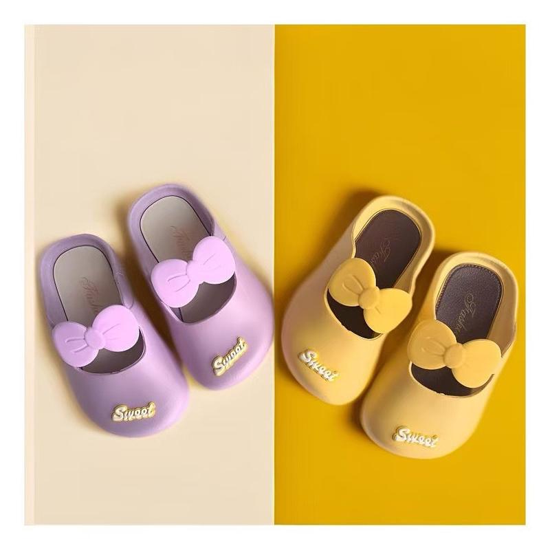 Product Introduction of Children's Slippers for Girls Indoor Home Non-Slip Soft Sole Princess Bowknot Toddler Baby Closed-Toe Slippers (2 Years to 8 Years) 9