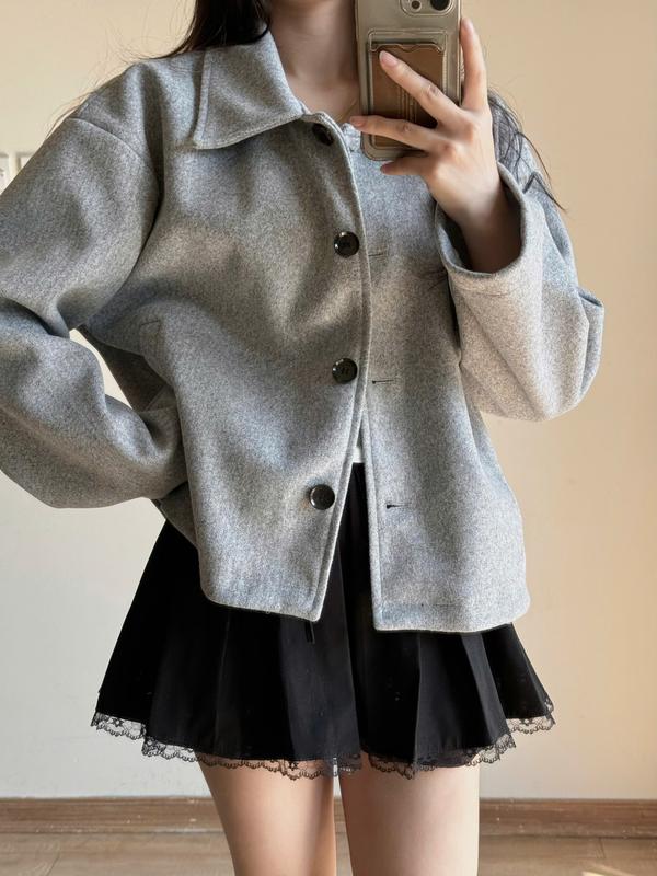  Áo Khoác Dạ Form Dáng Rộng Freesize Miho House 