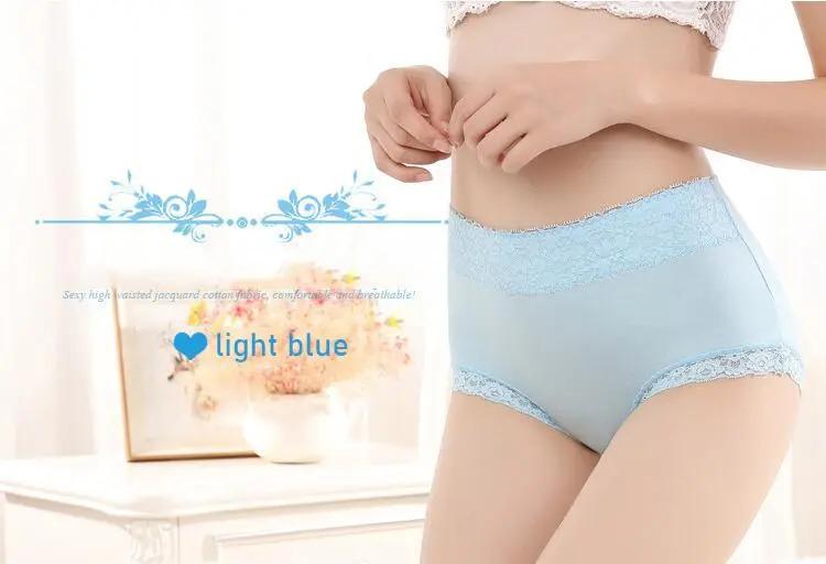 Product Introduction of 4Pcs Women Underwear High Waist Cotton Panties Plus Size Soft Breathable Panties Lingeries Panty Shorts Underpant Lady 24