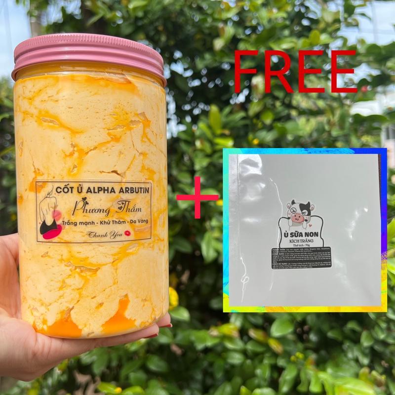 1kg CỐT Ủ MẠNH APHA ARBUTIN + tặng ủ kích trắng sữa non  Dưỡng Body Dưỡng Da Body phuongthammypham