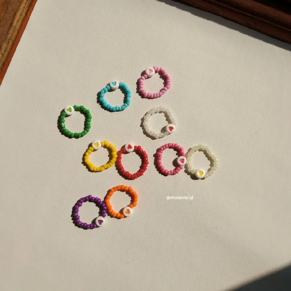 Part 14 | Cincin manik - manik / beads rings - Love Color Series