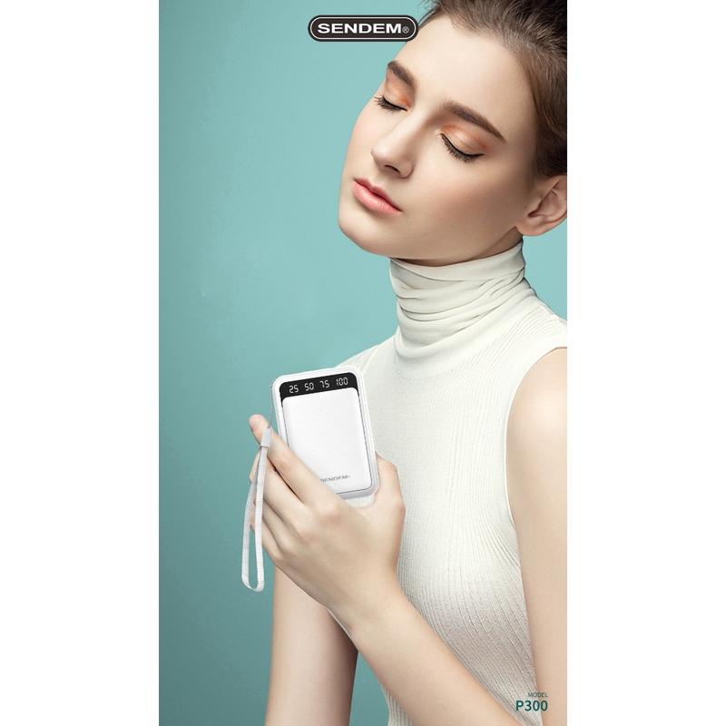 Sạc phòng Sendemn 10000mAh 2 giắc cắm - thời trang nhỏ gọn thiết bị cầm tay tụ hợp dây sạc tiện dụng 7