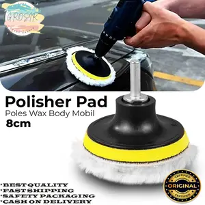 TERMURAH TOPBO Polisher Pad Wol Poles Wax Body Mobil 8 cm  / OTOMOTIF LAINNYA/