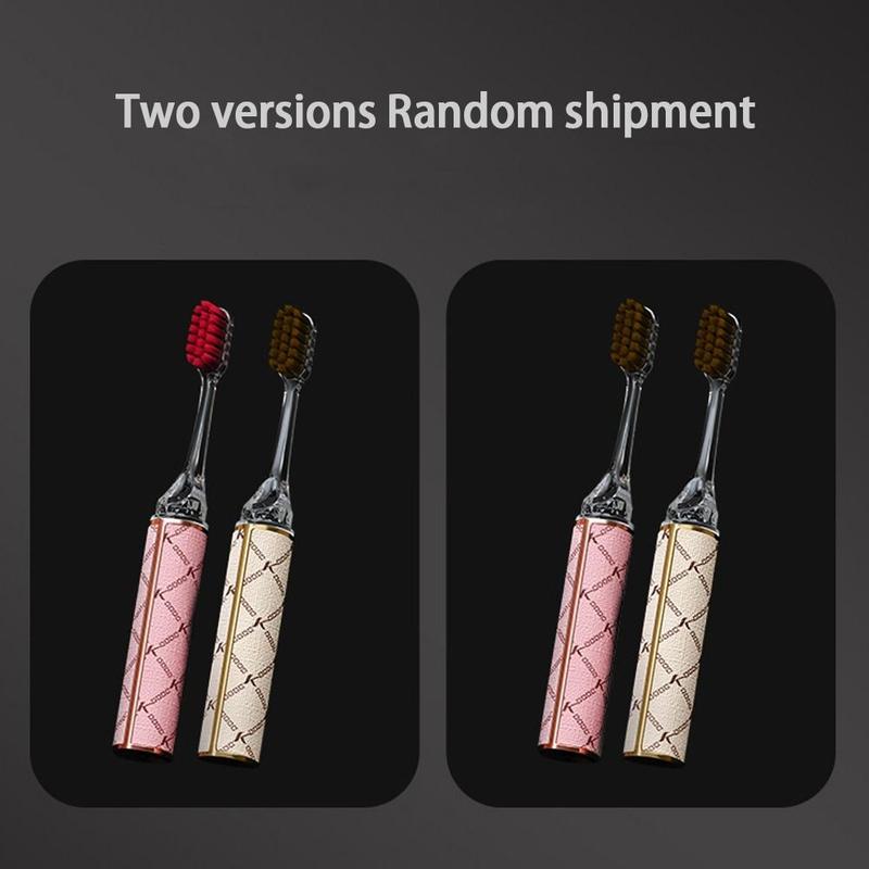 New Lipstick Shaped Toothbrush Portable Ultra Soft Cleaning Teeth Detachable Oral Care Gift 2