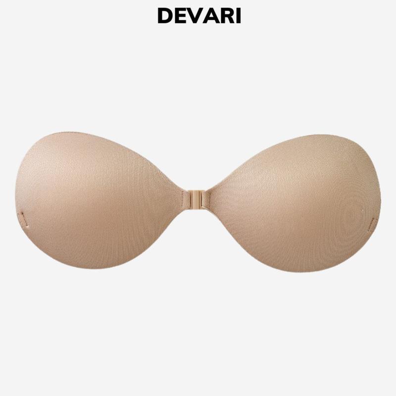  Miếng dán ngực nâng ngực tạo khe Áo dán ngực dính tái sử dụng được nhiều lần DEVARI D0127 Cao Su miếng  dán  ngực đồ  lót Nữ áo  dán  nâng  cài  trước 