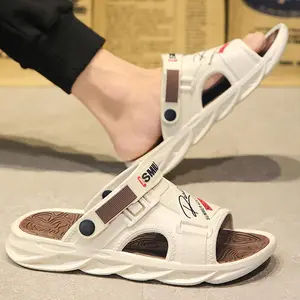 Sandal pria  musim panas, gaya kasual, anti-selip, anti-bau, sol tebal EVA, sandal luar ruangan, sandal pantai, sandal rumah dalam ruangan