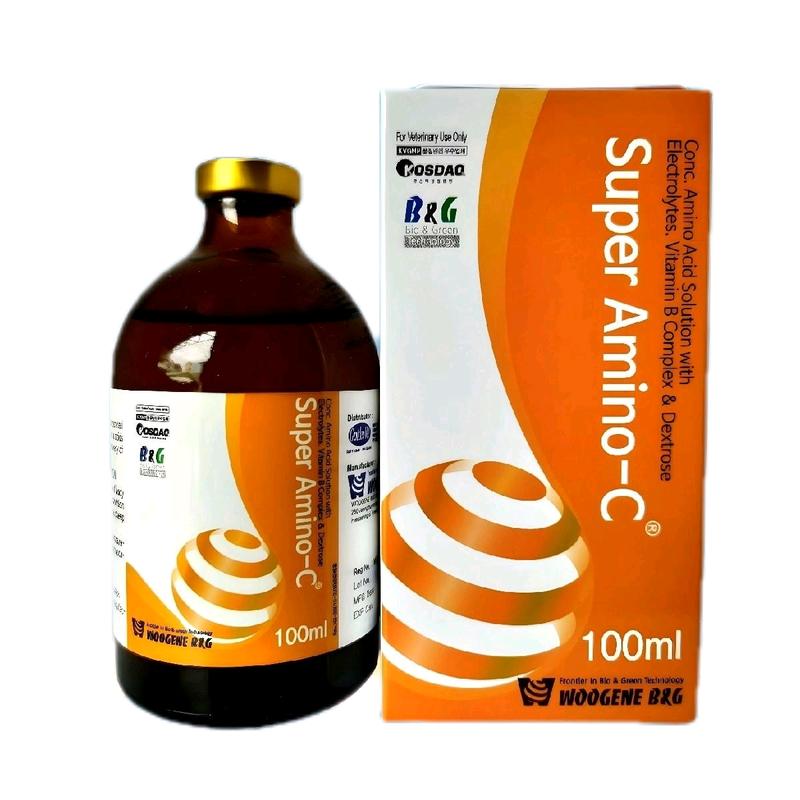 Thuốc bổ Super Amino C 100ml dùng để tăng cường sức đề kháng cho gia súc gia cầm amino b12 nuôi gà tơ