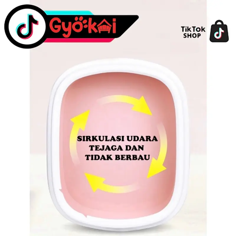 Gyokai Litter Box Kucing GK03 Cat Toilet Tempat Bak Pasir Kucing Besar Free Sekop Lucu 3