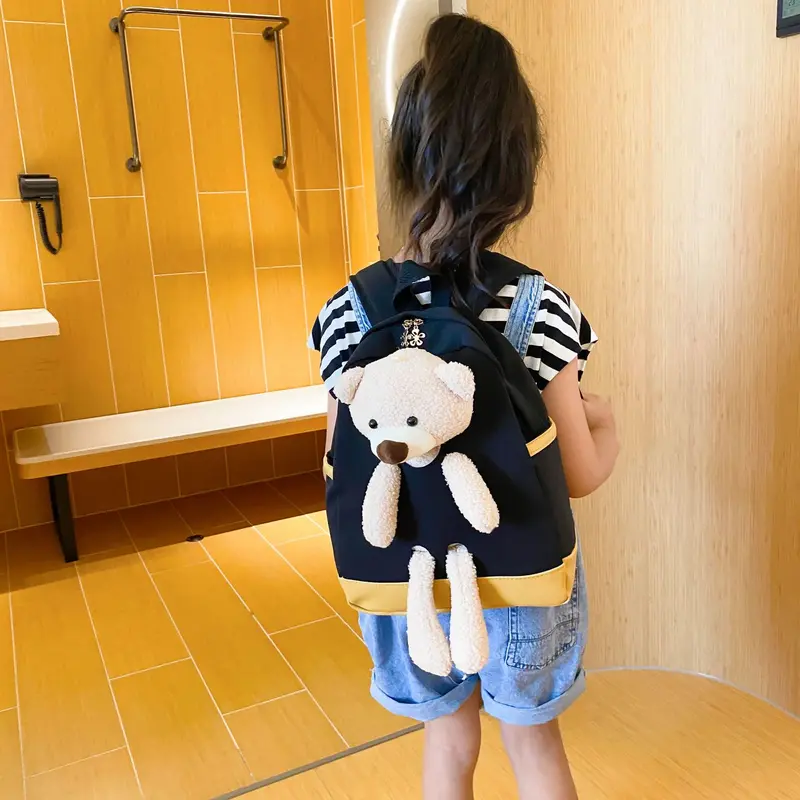 Ba lô mẫu giáo, dành cho bé trai và bé gái, trẻ em, độ tuổi: 3-6 tuổi, trọng lượng nhẹ, bảo vệ cột sống, giảm trọng lượng, siêu nhẹ, thích hợp cho giáo dục sớm cho Em Bé 5 bóp  baby three 4