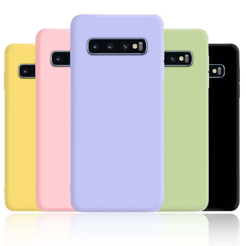 Ốp lưng silicon chống sốc cho Samsung S10, ốp lưng TPU mềm cho Samsung Galaxy S8, S9 Plus, S20, S21, 5G, S22, S23, Ultra, Ốp Điện Thoại 1