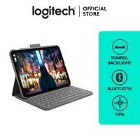 Gambar Logitech Slim Folio Keyboard Case Wireless Bluetooth for iPad 10th Gen & A16 dari Logitech Indonesia Kota Administrasi Jakarta Utara 1 Tokopedia