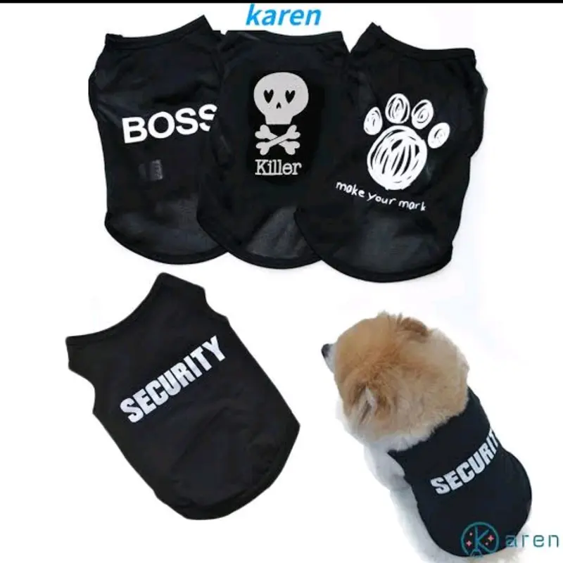 Baju kucing kaos hewan (Kucing/Dogi) 1
