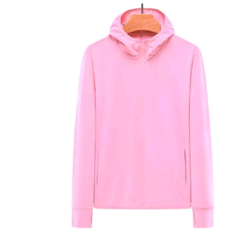 jaket mesh ( dry fit) anti sinar UV pria & wanita Nyaman Abu Sport Sports Outerwear & Hoodies Peter Pan Collar Pink jogging outfit Pakaian 2