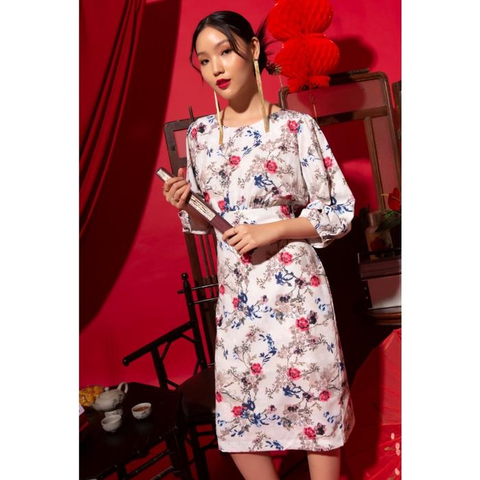 Gambar White Mode Malia Dresses Wanita - Multicolor, S dari WHITE MODE Kota Administrasi Jakarta Barat Tokopedia