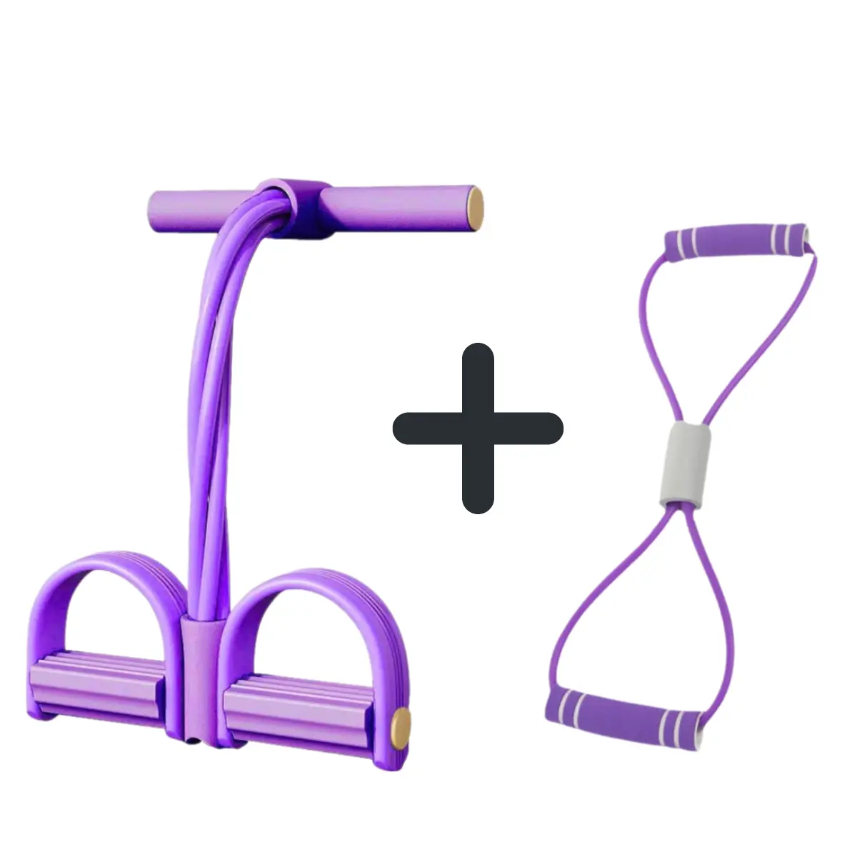 Combo dây 4 ống Tím đầu vàng + dây số 8 Tím