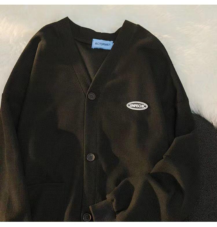 Product Introduction of Women Áo Len Cardigan Bánh Quế Thiết Kế Đẹp Cho Nữ, Phong Cách Lười Biếng Mùa Xuân Và Mùa Thu, Áo Khoác Dệt Kim, Dễ Phối Đồ, Thích Hợp Cho Học Sinh, Thời Trang, Áo Học Sinh Top 18