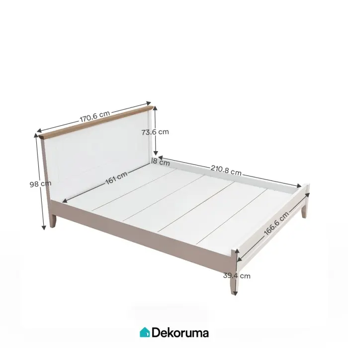 Dekoruma KANOU Ranjang Tempat Tidur uk Queen / Dipan 2
